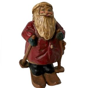 Lefever Vintage Santa on Ski